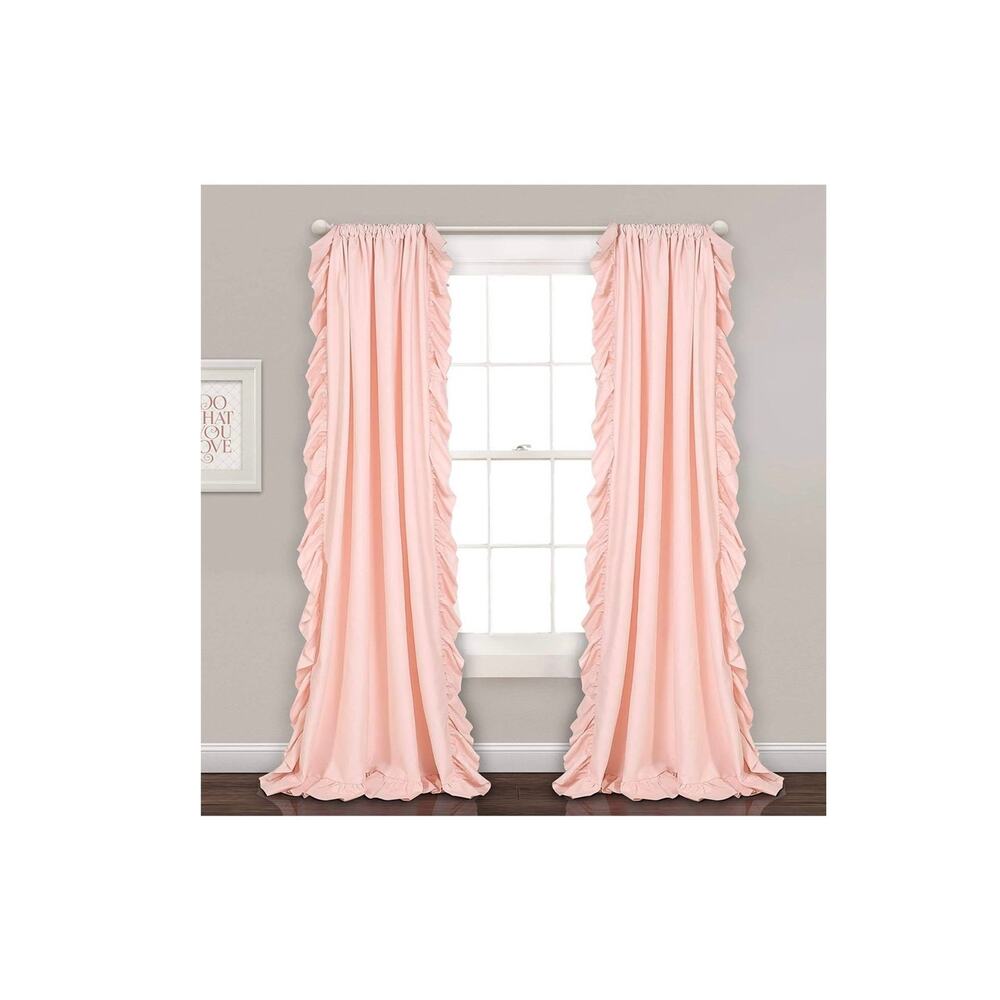 Lush Decor Reyna Ruffle Window Curtain Panel Set for 1 Window